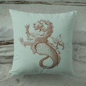 ヴィンテージメライオンシーレジェンドオンシーフオムセージグリーン クッション