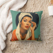 ヴィンテージメラニン化美しい クッション (ブランケット)