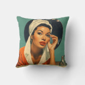 ヴィンテージメラニン化美しい クッション (裏面)