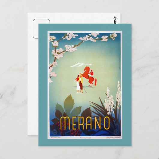 ヴィンテージメラノメランイタリアン旅行 ポストカード (正面/裏面)