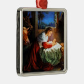 ヴィンテージメリーおよびベビーのイエス・キリストのオーナメント メタルオーナメント (右)