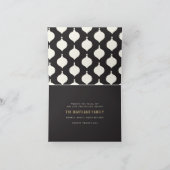 ヴィンテージメリーとク結婚したリスマス結婚写真 案内状 (内部)