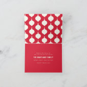 ヴィンテージメリーと結婚したクリスマス結婚写真 案内状 (内部)