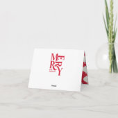 ヴィンテージメリーと結婚したクリスマス結婚写真 案内状 (裏面)