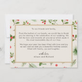 ヴィンテージメリーの新婚ク感謝していリスマス シーズンカード (裏面)