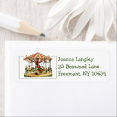 ヴィンテージメリーの通学差出人住所 ラベル (インサイチュ)