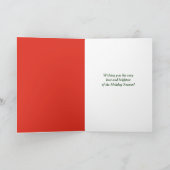 ヴィンテージメリーオールドサンタクリスマスカード シーズンカード (内部)