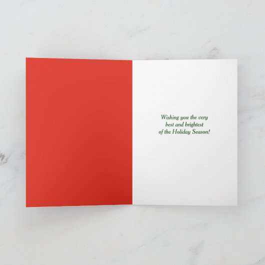 ヴィンテージメリーオールドサンタクリスマスカード シーズンカード (内部)