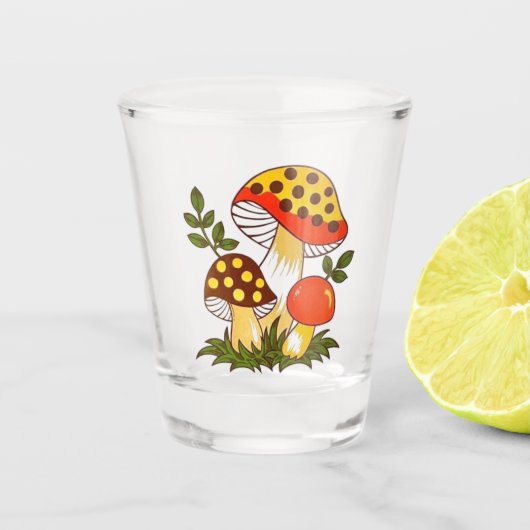 ヴィンテージメリーキノコ ショットグラス (正面)
