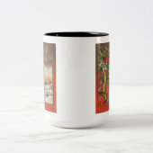 ヴィンテージメリークリスマスと鐘 ツートーンマグカップ (中央)