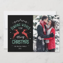 ヴィンテージメリークリスマスの飾り付けトナカイの写真