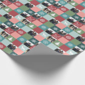 ヴィンテージメリークリスマスアイコン4枚 ラッピングペーパー (角)