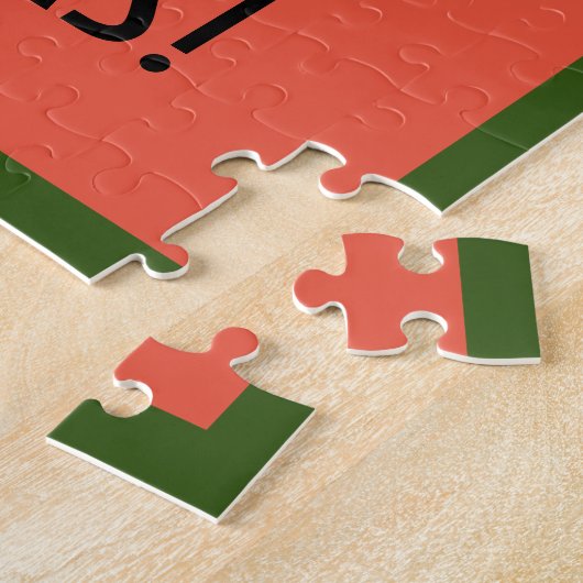 ヴィンテージメリークリスマスエンジェルきらめくスグローブ ジグソーパズル (側面)