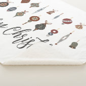 ヴィンテージメリークリスマスオーナメント シェルパブランケット (3/4)