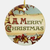 ヴィンテージメリークリスマスオーナメント セラミックオーナメント (裏面)