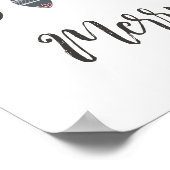 ヴィンテージメリークリスマスオーナメント ポスター (角)