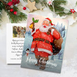 ヴィンテージメリークリスマスカスタムサンタさん家族の写真 ポストカード<br><div class="desc">祝前にヴィンテージサンタイラストレーション、裏にの個人的なノートと写真がカスタム入ったクリスマスハガキこれらのオプションを簡単に削除できる。このハガキは友人にも家族にもスマイルを持って来る事が確実だ。</div>