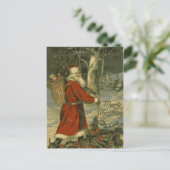 ヴィンテージメリークリスマスカードセントニック シーズンポストカード (スタンド正面)