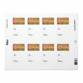 ヴィンテージメリークリスマスギフトラベル ラベル (フルシート)