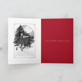 ヴィンテージメリークリスマスグリーティングカード カード (内部)