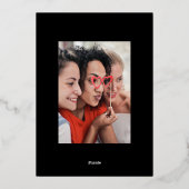 ヴィンテージメリークリスマスサンタスリートインディア 箔シーズンカード (裏面)