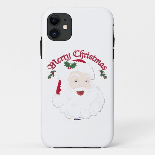 ヴィンテージメリークリスマスサンタ – スクリプト Case-Mate iPhoneケース (裏面)