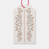 ヴィンテージメリークリスマストインデナーズギフトラベル ギフトタグ (裏面)