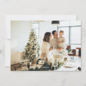 ヴィンテージメリークリスマスドードル写真 シーズンカード (裏面)