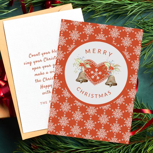 ヴィンテージメリークリスマスハート白雪姫 シーズンカード