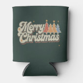ヴィンテージメリークリスマスバケーションクリスマスホリデイ 缶クーラー (正面)