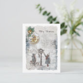 ヴィンテージメリークリスマスバード&オーナメント シーズンカード (スタンド正面)