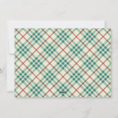 ヴィンテージメリークリスマスファミリーフォトプレイド シーズンカード (裏面)