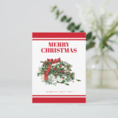 ヴィンテージメリークリスマスフェスティバルクリスマス シーズンポストカード (スタンド正面)
