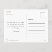 ヴィンテージメリークリスマスホリデーハガキ シーズンポストカード (裏面)