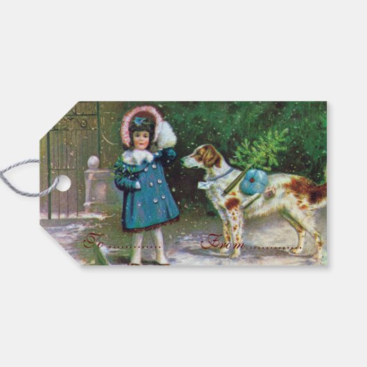 ヴィンテージメリークリスマスホリデー ギフトタグ (裏面横)