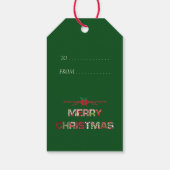 ヴィンテージメリークリスマスホリデー ギフトタグ (裏面)