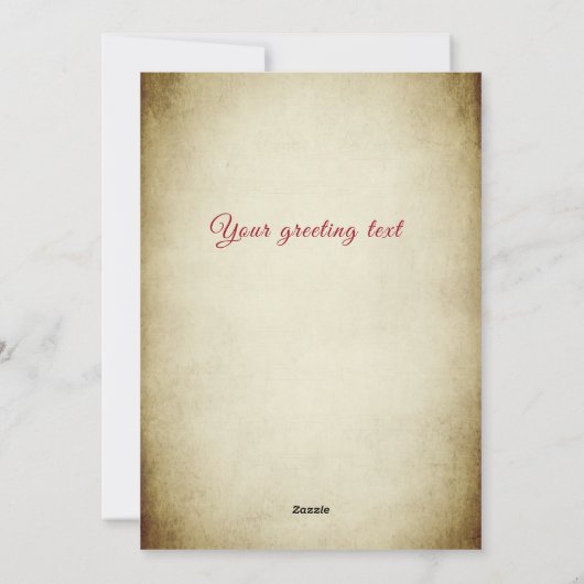 ヴィンテージメリークリスマスボタニカル シーズンカード (裏面)