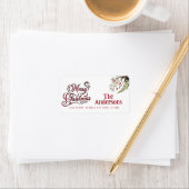 ヴィンテージメリークリスマスボタニカル ラベル (インサイチュ)