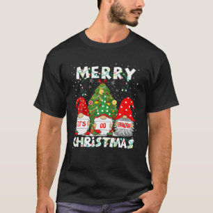 ヴィンテージメリークリスマスレッツゴーグノミーズブランドンa tシャツ