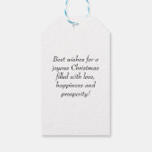 ヴィンテージメリークリスマス切手 ギフトタグ (裏面)