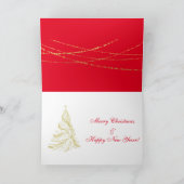 ヴィンテージメリークリスマス平和の地 シーズンカード (内部)