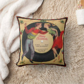 ヴィンテージメリークリスマス45レコード枕 クッション (ブランケット)