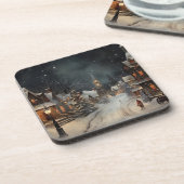 ヴィンテージメリークリスマス コースター (左側)