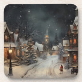 ヴィンテージメリークリスマス コースター (正面)