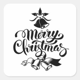 ヴィンテージメリークリスマス スクエアシール