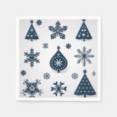 ヴィンテージメリークリスマス スタンダードカクテルナプキン (正面)