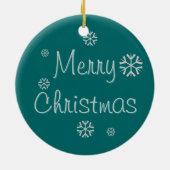 ヴィンテージメリークリスマス セラミックオーナメント (裏面)