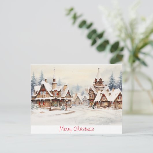 ヴィンテージメリークリスマス ポストカード (スタンド正面)