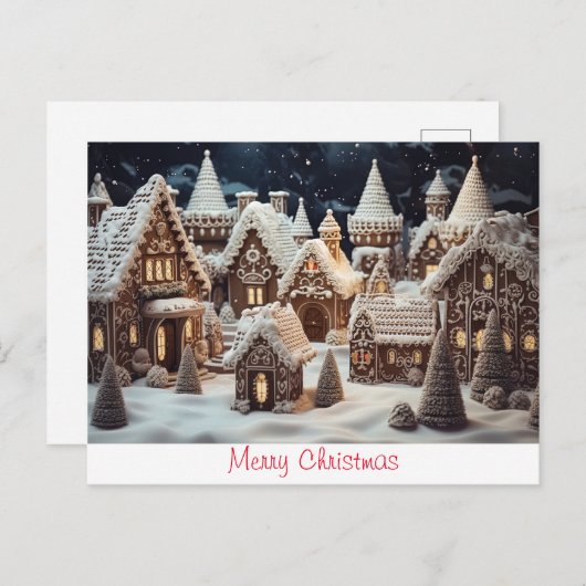 ヴィンテージメリークリスマス ポストカード (正面/裏面)