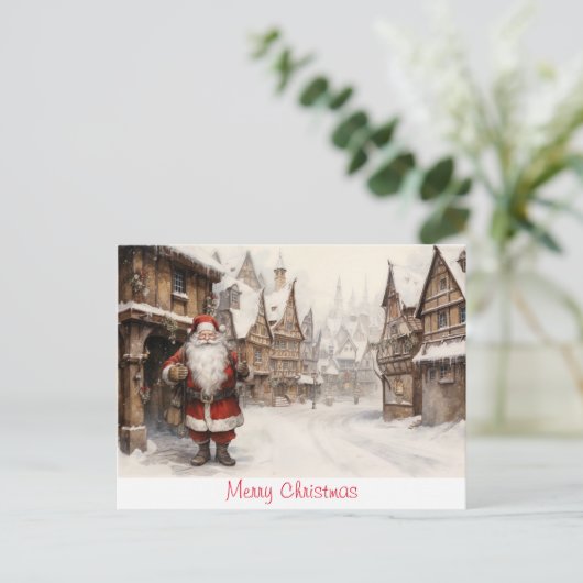 ヴィンテージメリークリスマス ポストカード (スタンド正面)